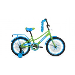 Велосипед FORWARD AZURE 18 (18" 1 ск.) (зеленый/голубой)