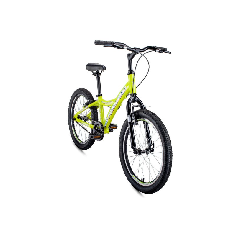 Велосипед FORWARD COMANCHE 1.0 (20" 1 ск. рост 10.5") (светло-зеленый/белый)