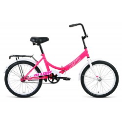 Велосипед ALTAIR CITY 20 (20" 1 ск. рост 14" скл.) (розовый/белый)