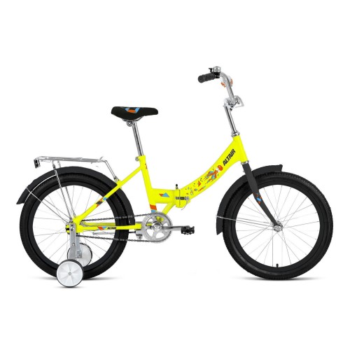 Велосипед ALTAIR CITY KIDS 20 Compact (20" 1 ск. рост 13" скл.) (ярко-желтый)