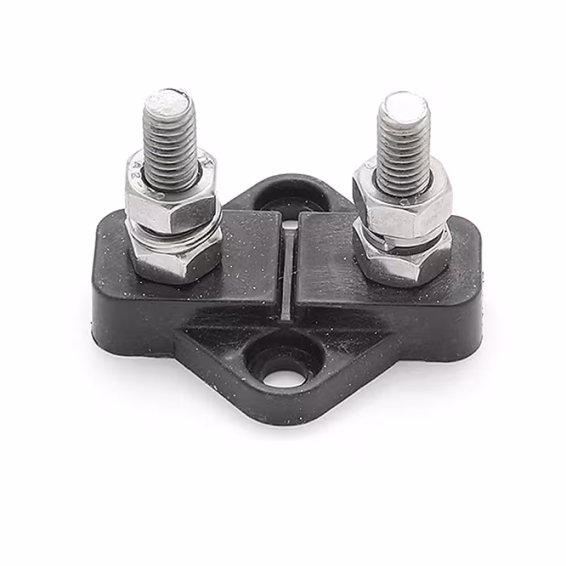 Клемма-штифт двойная, 6 мм ,черная