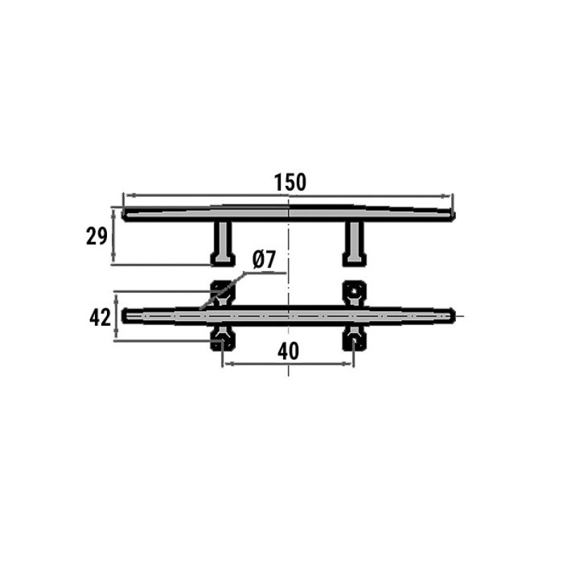 Утка швартовая Sumar H0004C, 150мм