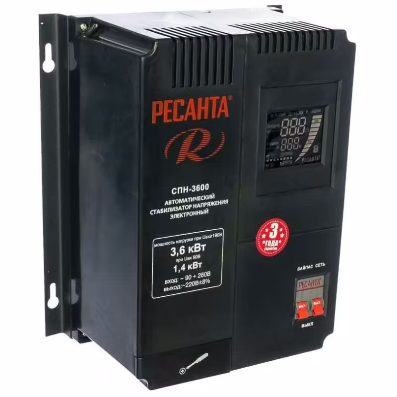 Стабилизатор напряжения Ресанта СПН-3600