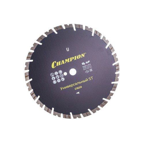 Диск алмазный сегментный Champion ST Fast Gripper C1620, 350х25,4 мм