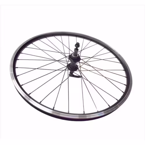 Колесо 20" заднее, алюм.втулка, WZ-201RQR,28отв.,130мм.,10мм('эксц.), V-Brake, Под трещотку,6/7 ск. 