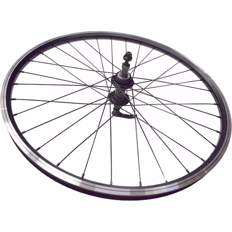 Колесо в сборе 700C Заднее, Алюм. втулка WZ-201RQR, 32 отв., 130 мм, 10 мм эксцентр.,трещ.6/7 ск