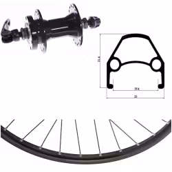 Колесо велосипедное в сборе Forward W29F2ALDE639, 29", заднее, втулка алюминиевая, эксцентрик, под диск 6 болтов, двустеночный обод