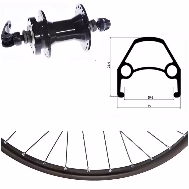 Колесо велосипедное в сборе Forward W29F2ALDE639, 29", заднее, втулка алюминиевая, эксцентрик, под диск 6 болтов, двустеночный обод