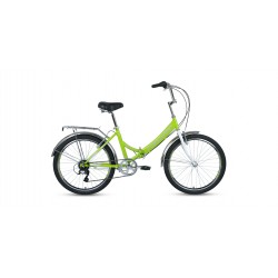 Велосипед FORWARD VALENCIA 24 2.0 (24" 6 ск. рост 16" скл.) (зеленый/серый)