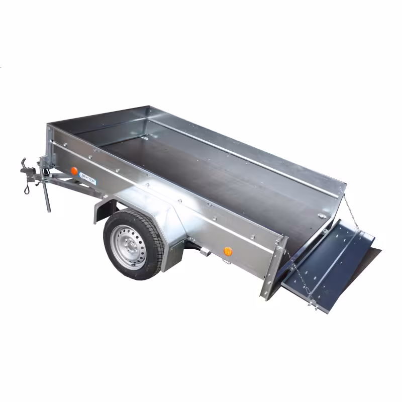 Прицеп бортовой одноосный Вектор ЛАВ 81011D, опорное колесо