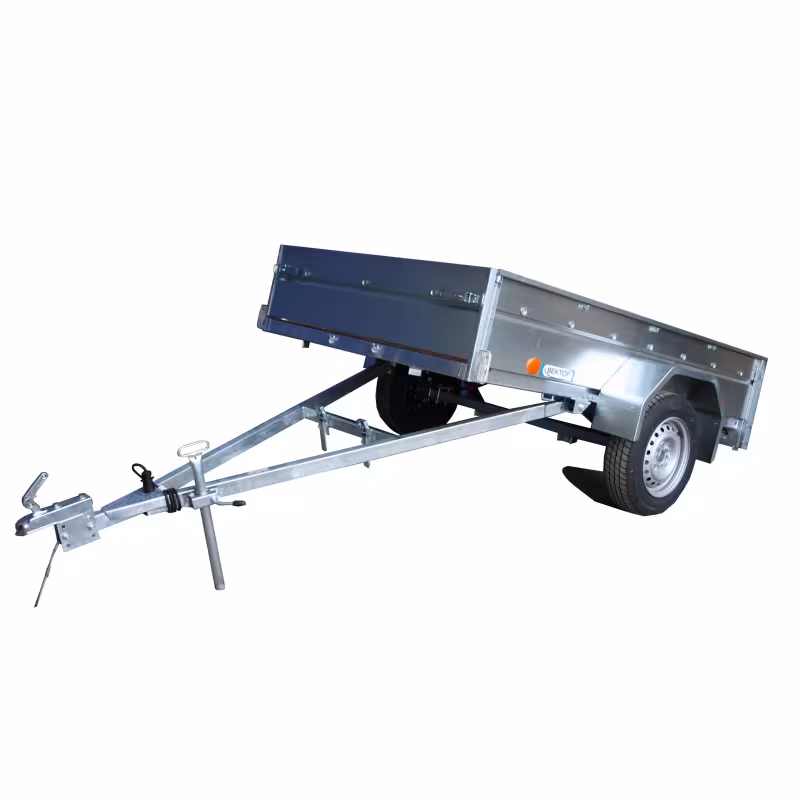 Прицеп бортовой одноосный Вектор ЛАВ 81011D, опорное колесо