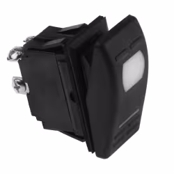 Переключатель двухпозиционный ON-OFF AES AES111854, 12 В/16 А с подсветкой