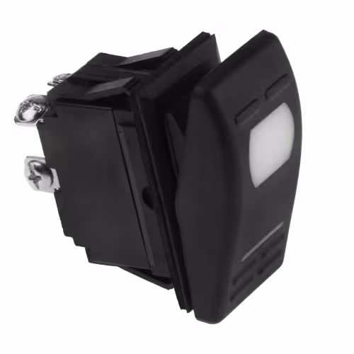 Переключатель двухпозиционный ON-OFF AES AES111854, 12 В/16 А с подсветкой