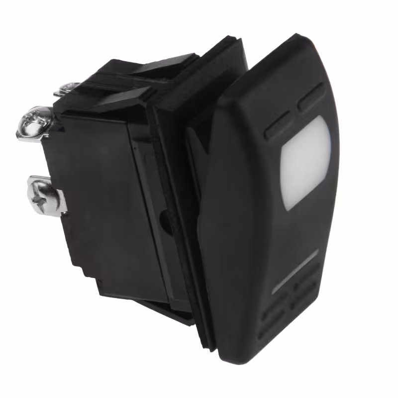 Переключатель двухпозиционный ON-OFF AES AES111854, 12 В/16 А с подсветкой