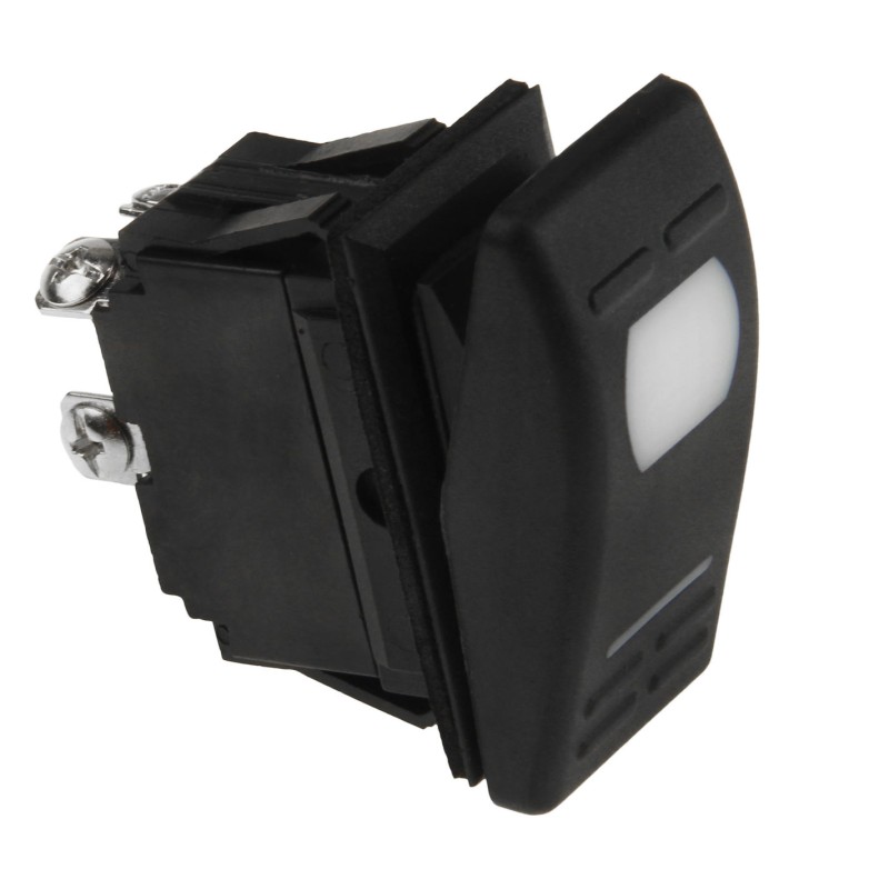 Переключатель двухпозиционный ON-OFF AES AES111854, 12 В/16 А с подсветкой