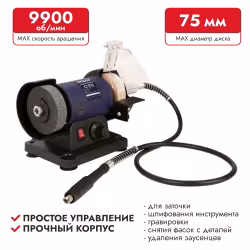 Точило с гибким валом Пульсар СТ 075 