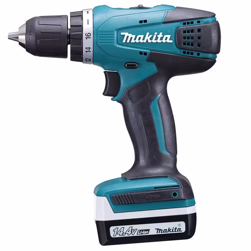 Дрель-шуруповерт аккумуляторная Makita DF347DWLE с фонарем