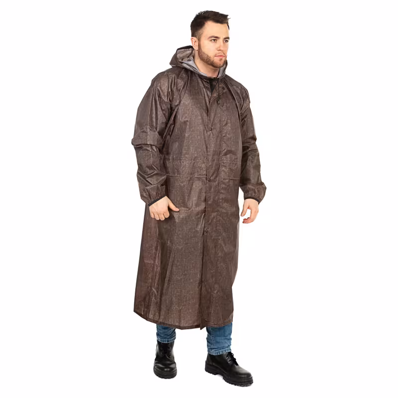 Плащ-дождевик Huntsman (Восток), коричневый пиксель, размер 48-50, 176 см