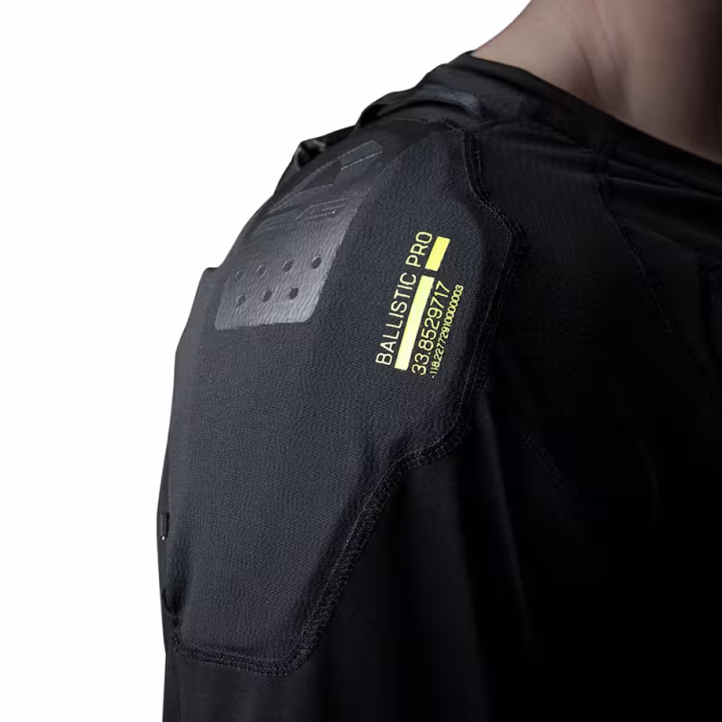 Джерси защитное EVS Ballistic Pro, черный/желтый, размер L