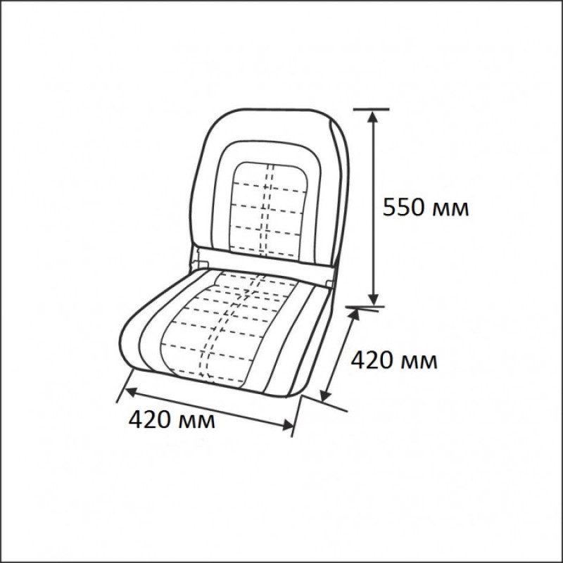 Сиденье Newstarmarine Special high Back Seal 76236GCW