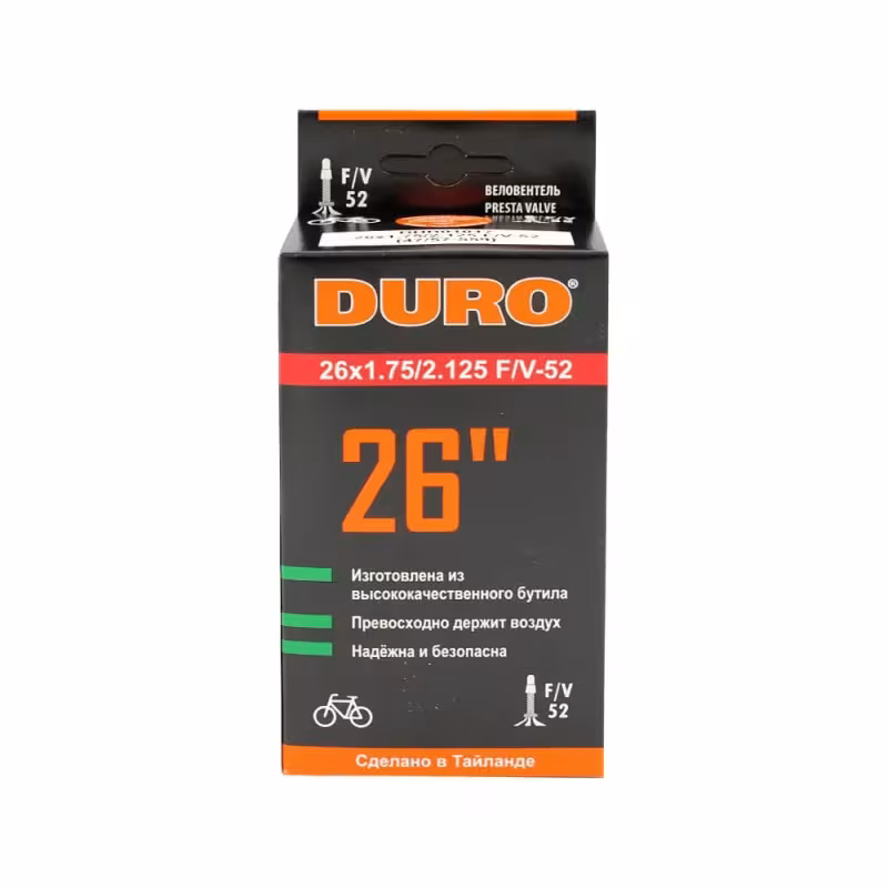 Камера Duro DHB01017, 26x1.75/2.125 F/V-52, бутил, Presta