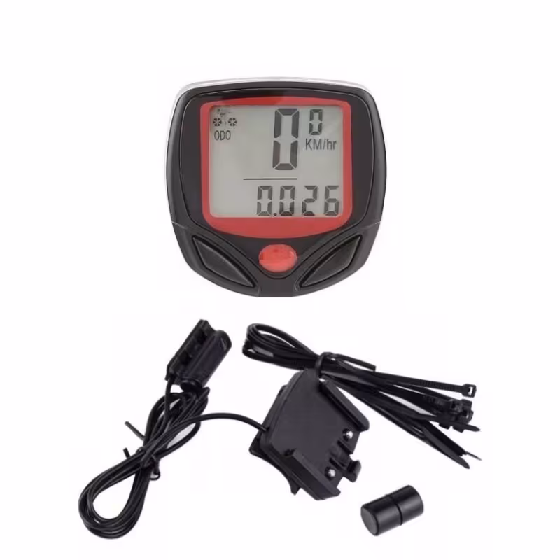 Велокомпьютер беспроводной 13 функций черный