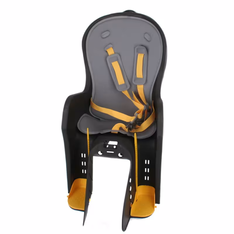 Велокресло детское на подседельную трубу New Vision BQ-09-01, нагрузка до 22 кг, серый