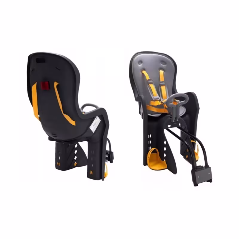 Велокресло детское на подседельную трубу New Vision BQ-09-01, нагрузка до 22 кг, серый