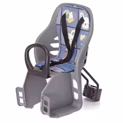 Велокресло детское на раму Sunnywheel YC-689, нагрузка до 18 кг, серый