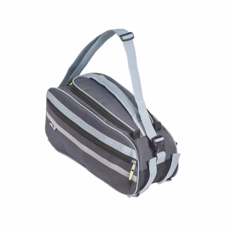 Велосумка на багажник Course Just-2, 13,5 л, серый