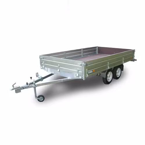 Прицеп бортовой двухосный Вектор ЛАВ 81013D, высокий борт, опорное колесо
