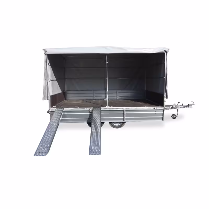 Прицеп бортовой двухосный Вектор ЛАВ 81013D, высокий борт, опорное колесо