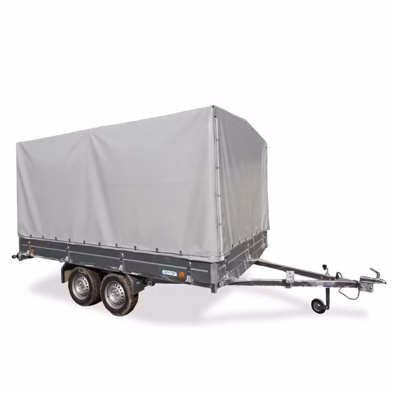 Прицеп бортовой двухосный Вектор ЛАВ 81013D, высокий борт, опорное колесо