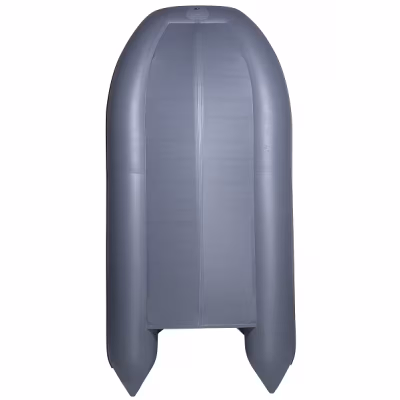 Надувная лодка ПВХ Адмирал 380, пайол фанерный, серый