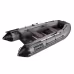 Надувная лодка ПВХ Адмирал 335, пайол фанерный, КМФ ОМОН черный