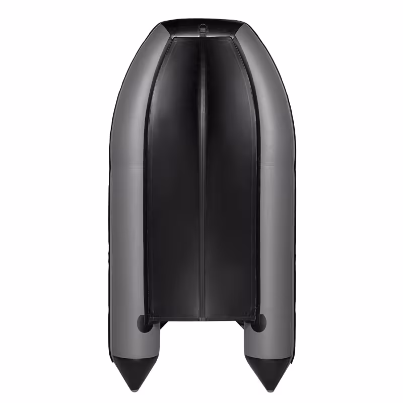 Надувная лодка ПВХ Адмирал 335, пайол фанерный, КМФ ОМОН черный