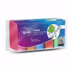 Губки для мытья посуды Grass Maxi, 5 шт.