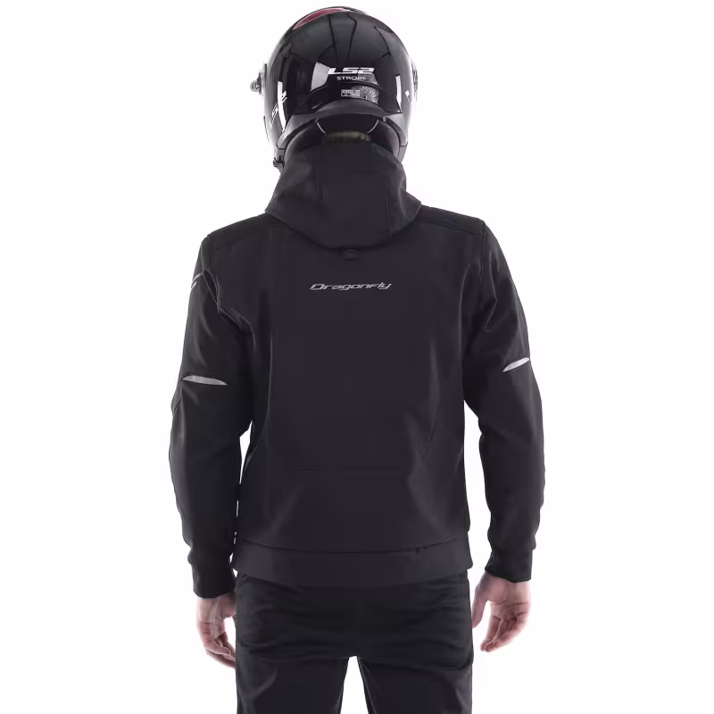 Мотокуртка с защитой мужская Dragonfly Urban, черный, размер L, 182 см