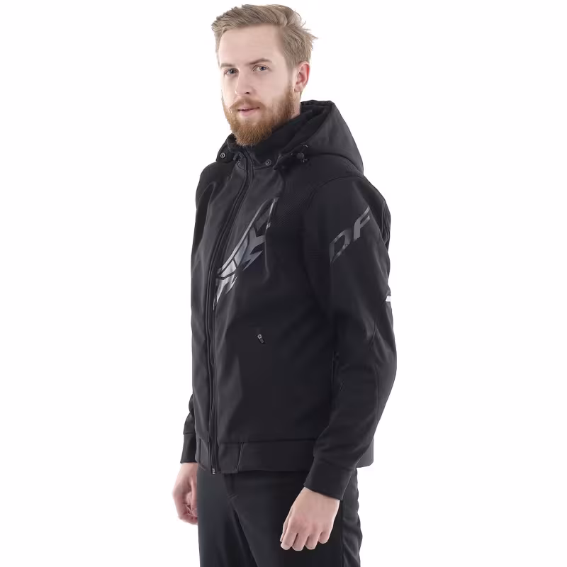 Мотокуртка с защитой мужская Dragonfly Urban, черный, размер XL, 188 см
