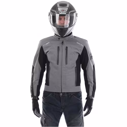 Мотокуртка мужская Dragonfly City, серый/черный, размер L, 182 см