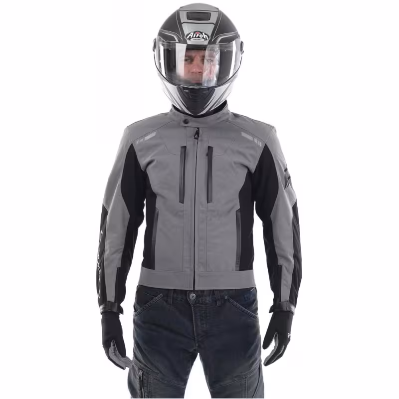 Мотокуртка мужская Dragonfly City, серый/черный, размер L, 182 см