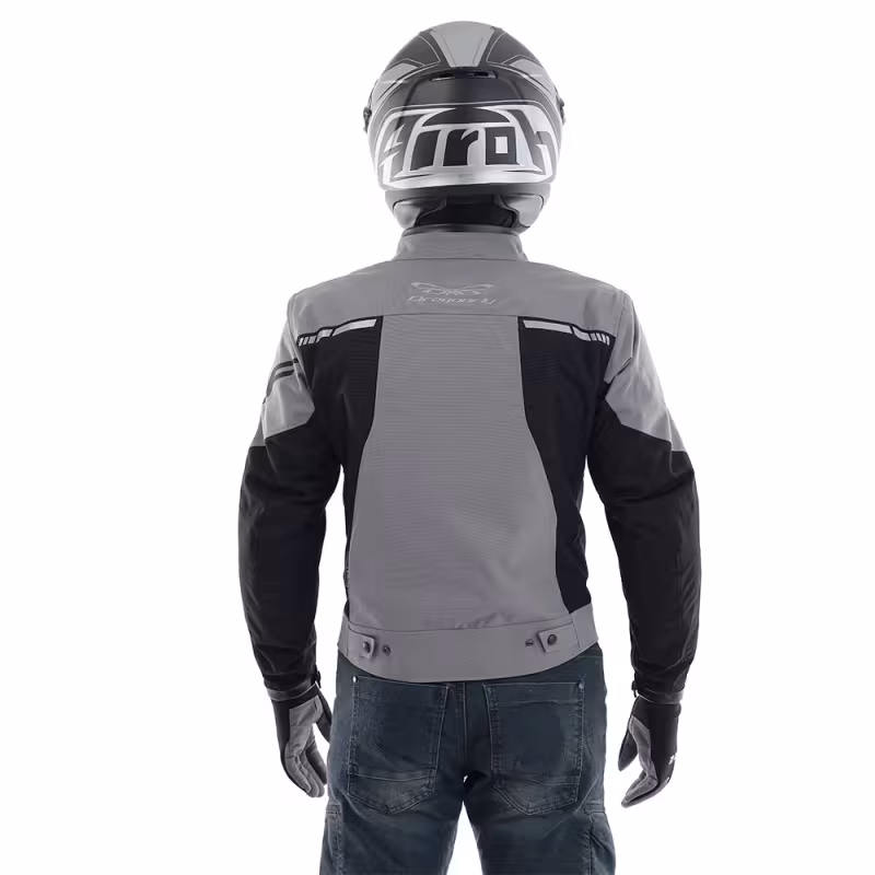 Мотокуртка мужская Dragonfly City, серый/черный, размер L, 182 см