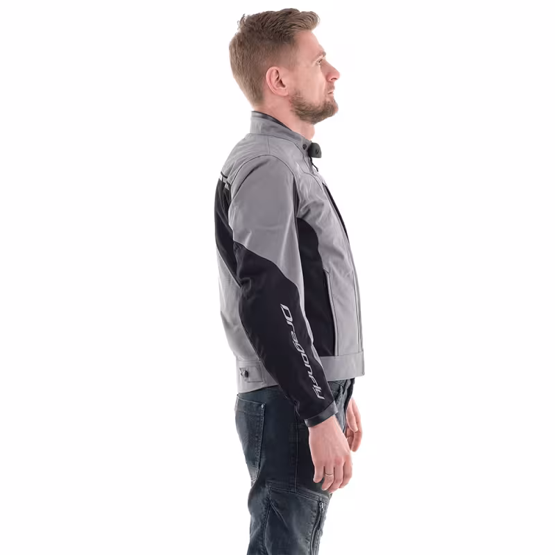 Мотокуртка мужская Dragonfly City, серый/черный, размер L, 182 см