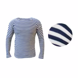 Тельняшка, хлопок, синий/белый, размер 48