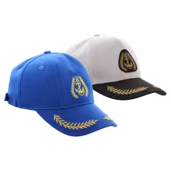 Кепка-бейсболка Якорь, хлопок, белый/черный