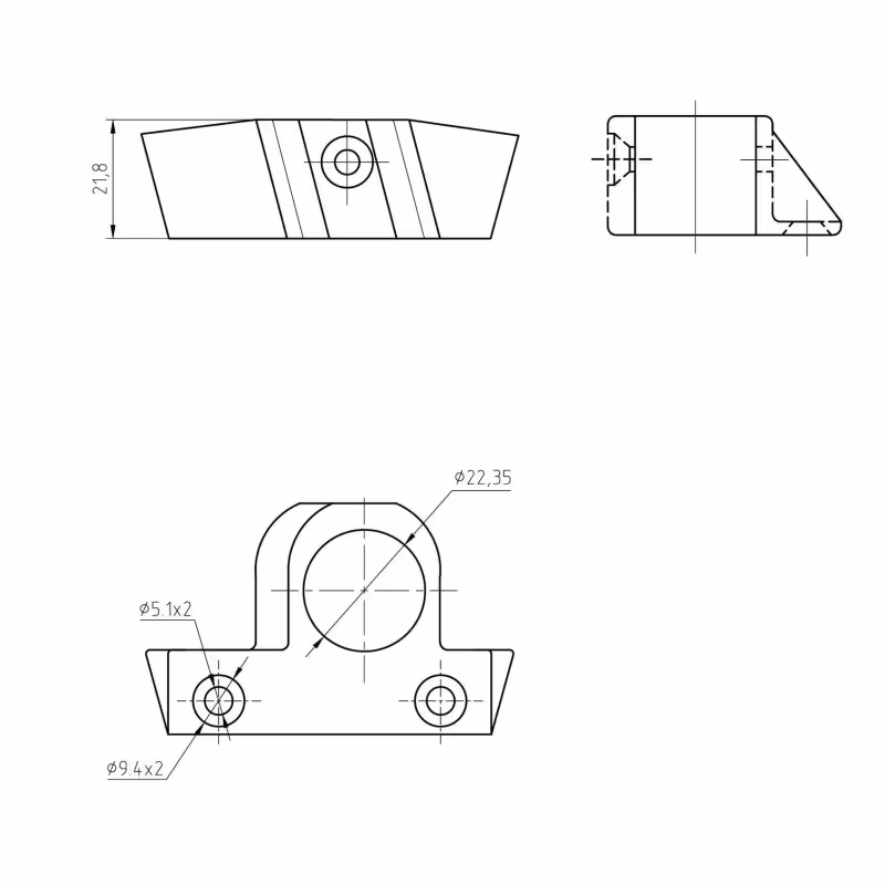 Кронштейн для трапа Kofuku 66006, правый