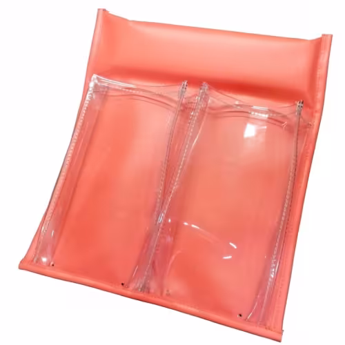 Карман с двумя отсеками на ликтрос 00-00000068, прозрачные отсеки