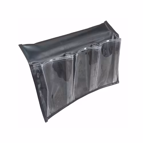 Карман с 3-мя отсеками на ликтрос 00-00000069, прозрачные отсеки