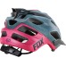 Велошлем женский Fox Flux, серый/розовый, размер L-XL, 59-64 см