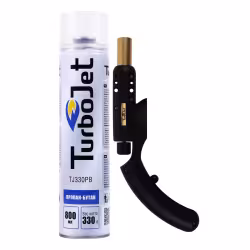 Набор - горелка Turbojet 400-PB c пьезоподжигом и регулятором уровня пламени + баллон Turbojet 330PB